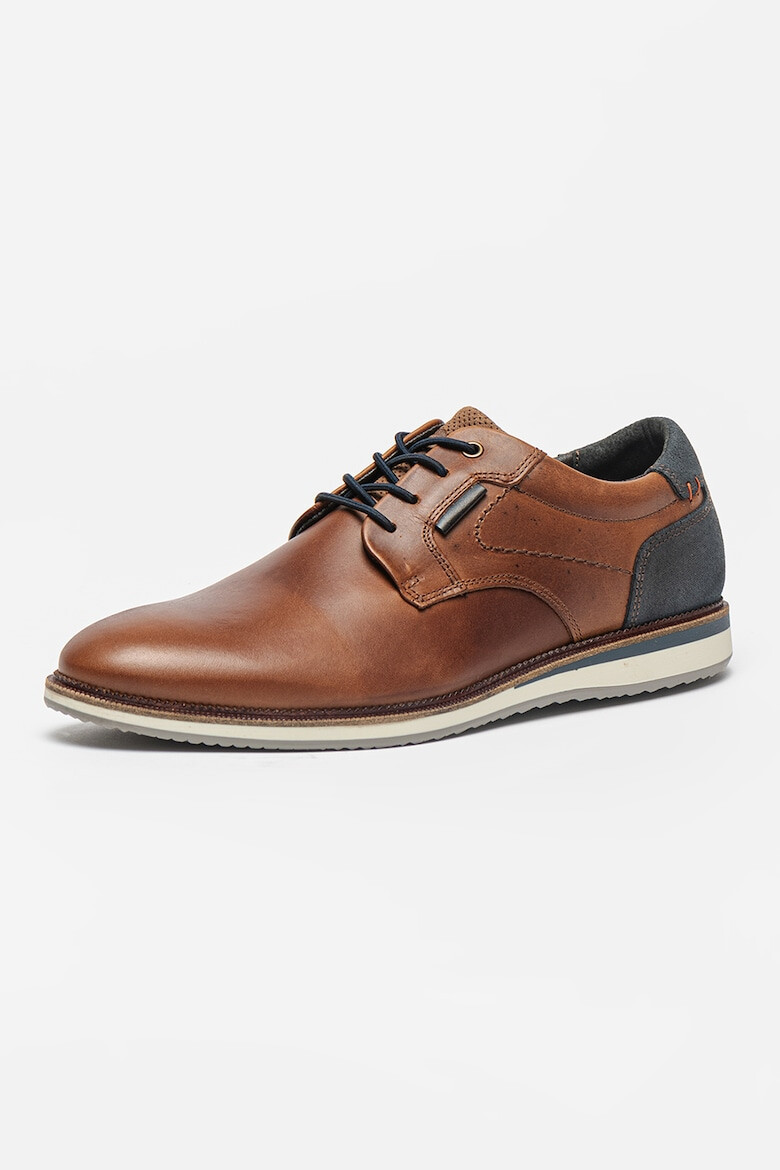 Bullboxer Pantofi derby de piele cu garnituri contrastante - Pled.ro