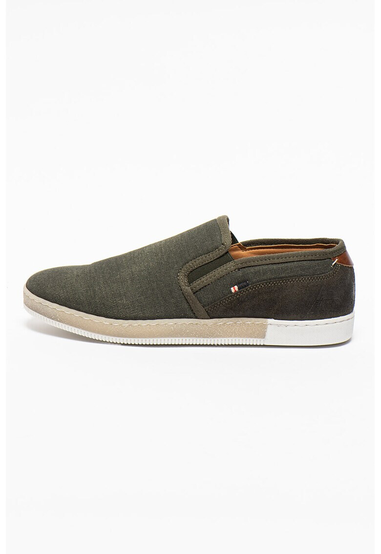 Bullboxer Pantofi slip-on din material textil cu insertii de piele intoarsa - Pled.ro