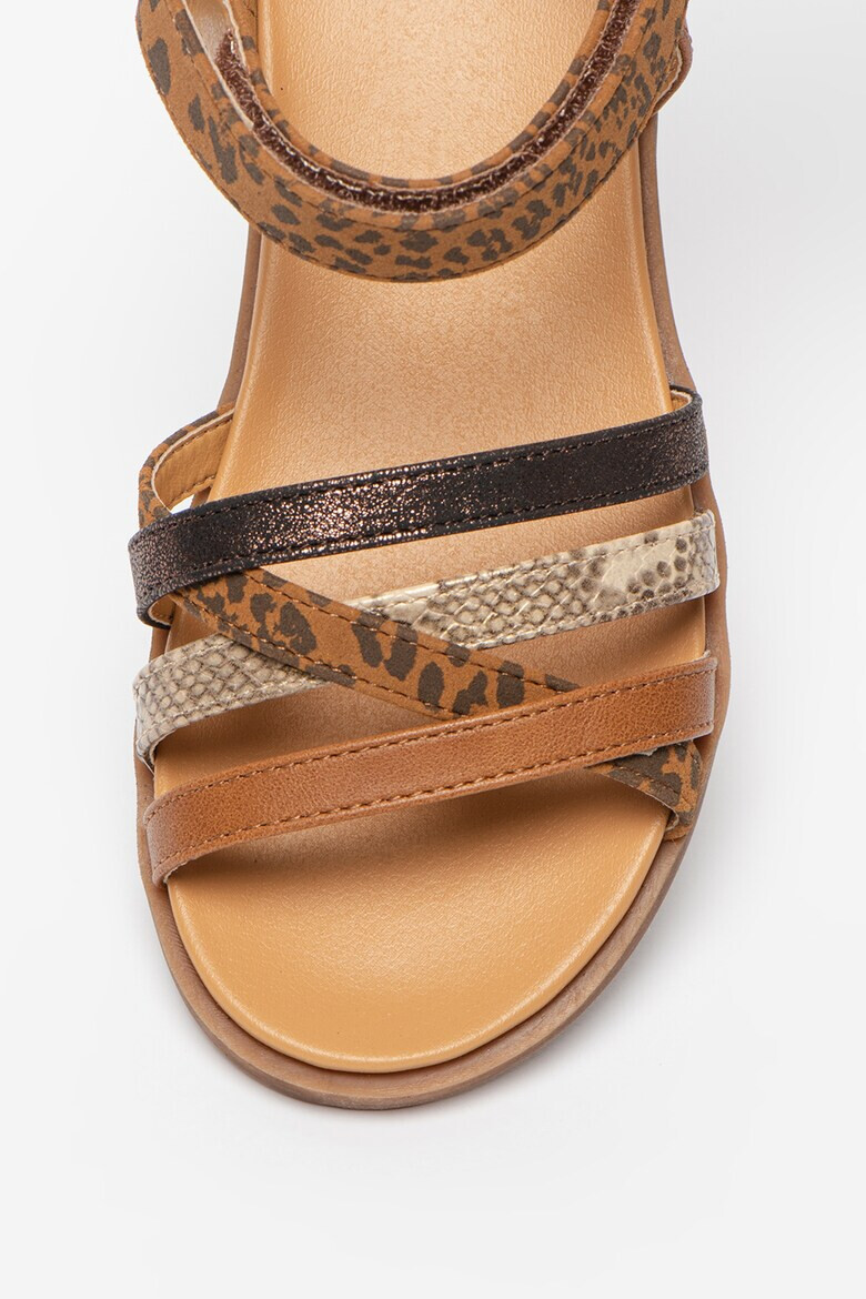 Bullboxer Sandale cu barete multiple si detalii animal print - Pled.ro