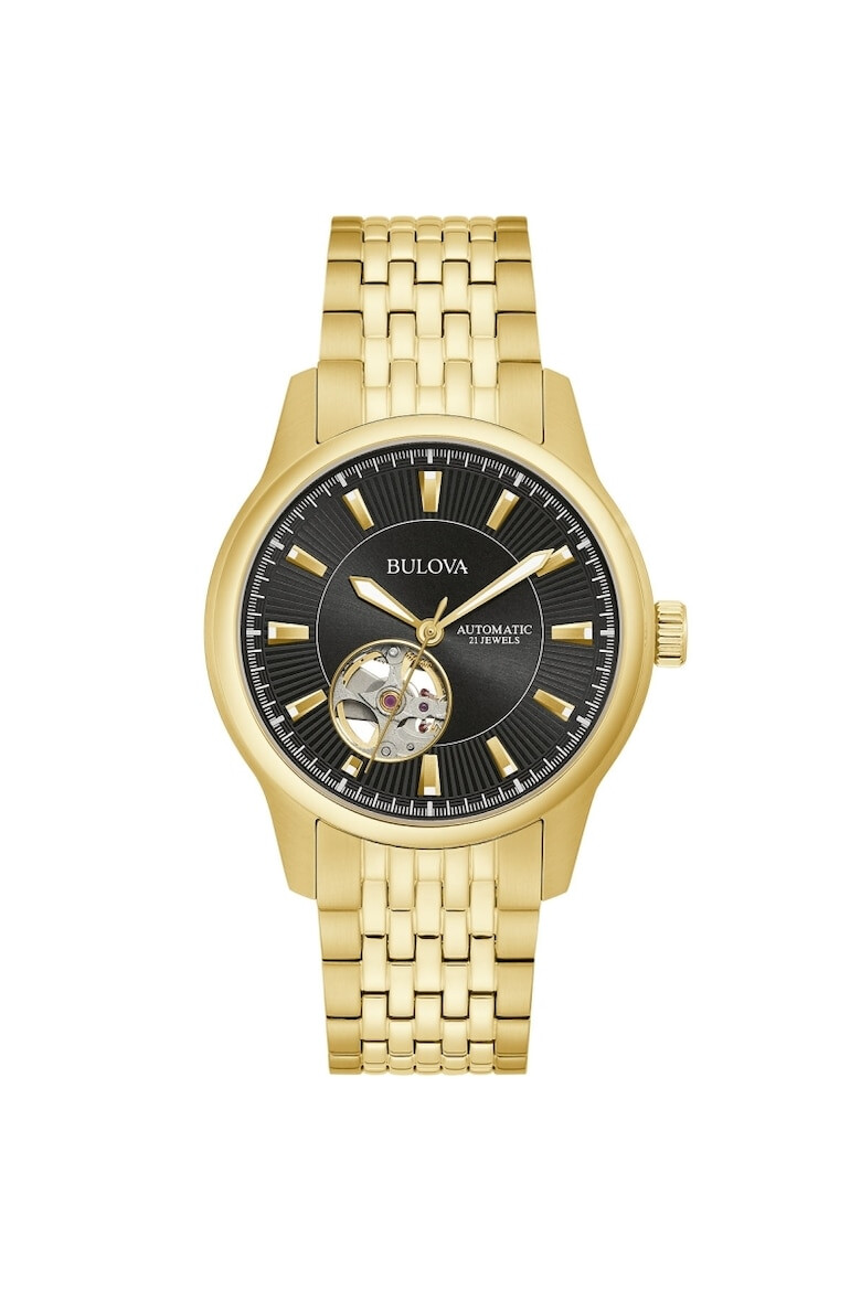 Bulova Ceas barbatesc 97A168 Automatic Auriu - Pled.ro