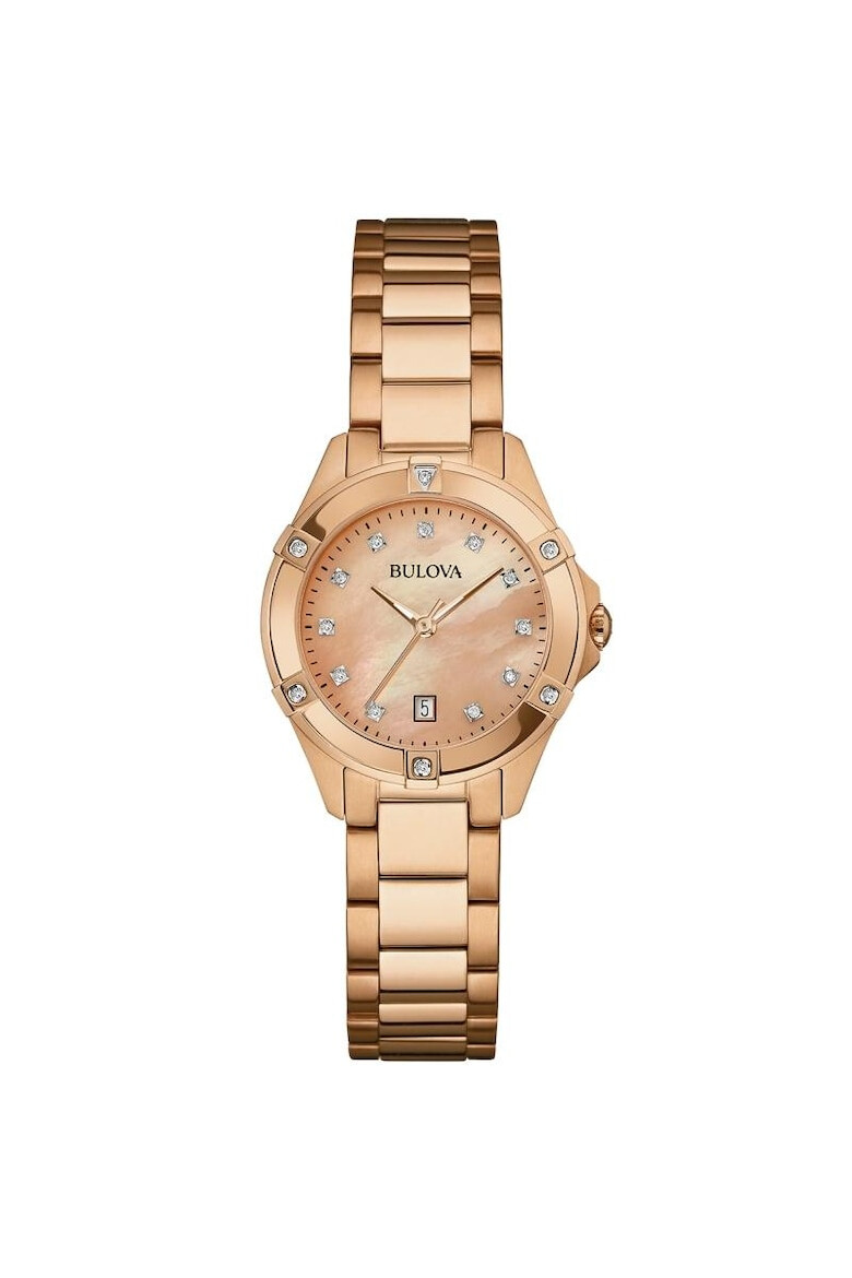 Bulova Ceas dama 97W101 Quartz Rose gold - Pled.ro