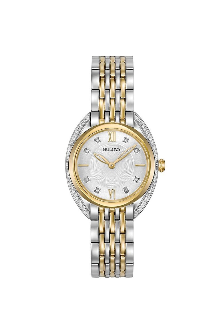 Bulova Ceas dama 98R229 Quartz Argintiu Auriu - Pled.ro