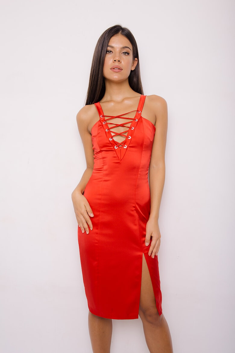 Cactus the Brand Rochie tafta rosu rosu - Pled.ro