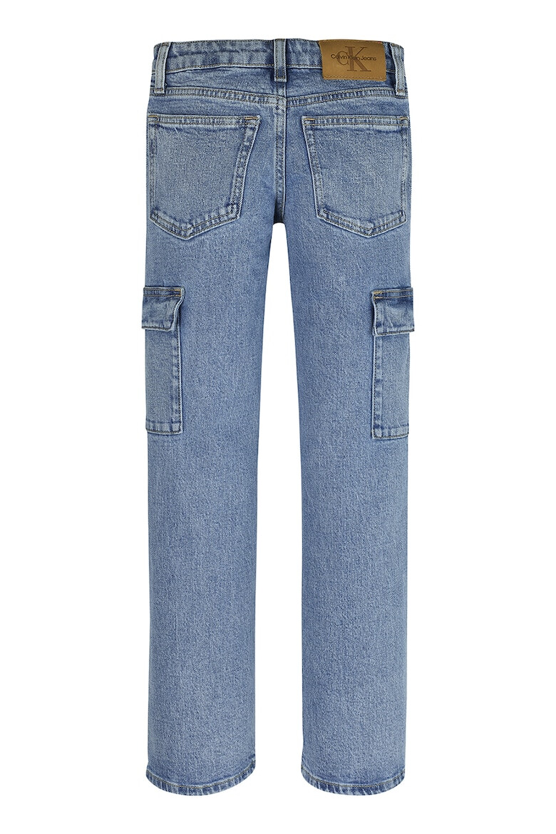 CALVIN KLEIN Blugi cargo drepti din denim - Pled.ro