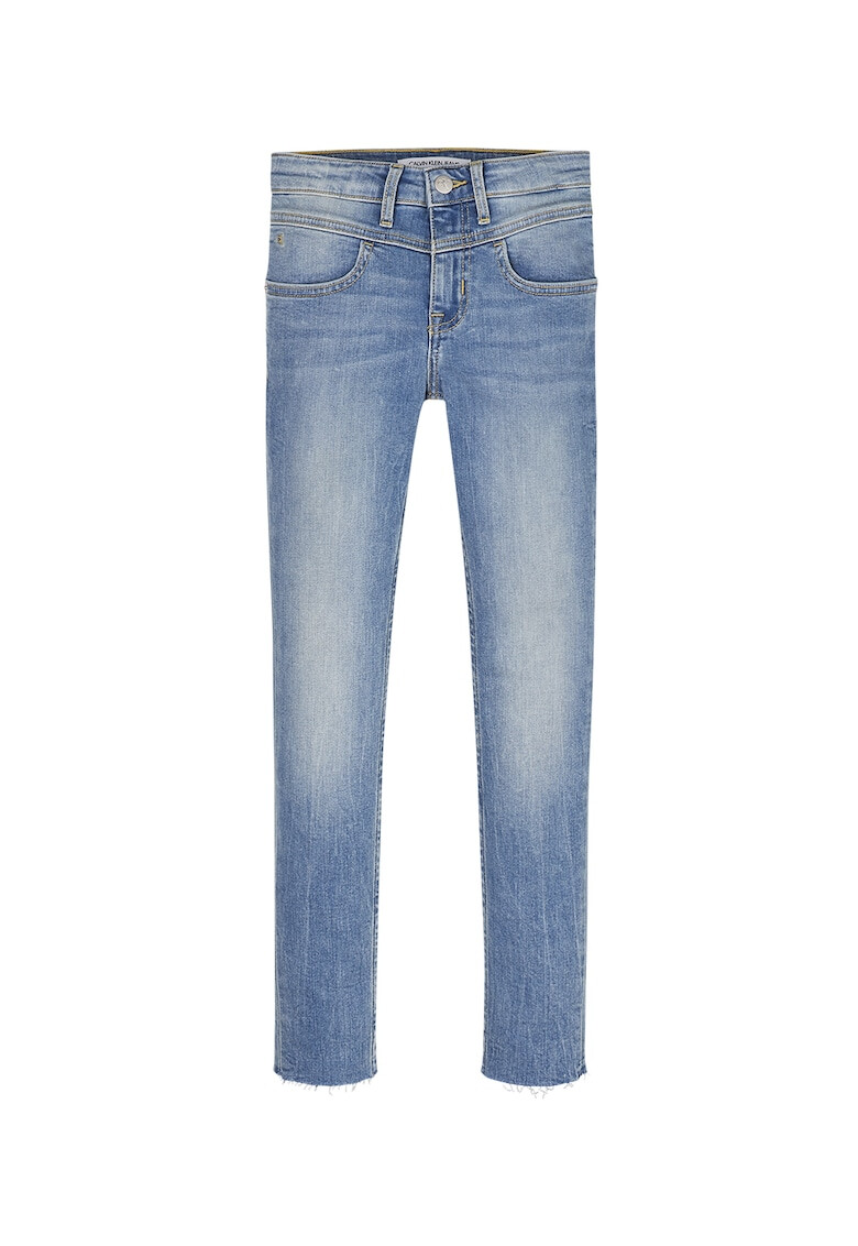 CALVIN KLEIN Blugi skinny cu aspect decolorat - Pled.ro