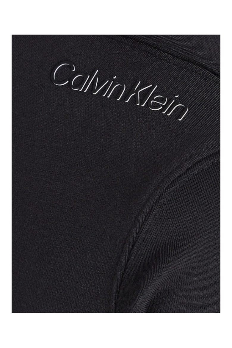 CALVIN KLEIN Bluza barbati cu decolteu la baza gatului Negru - Pled.ro