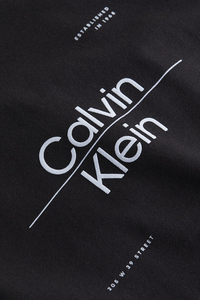 CALVIN KLEIN Bluza cu decolteu la baza gatului si logo - Pled.ro