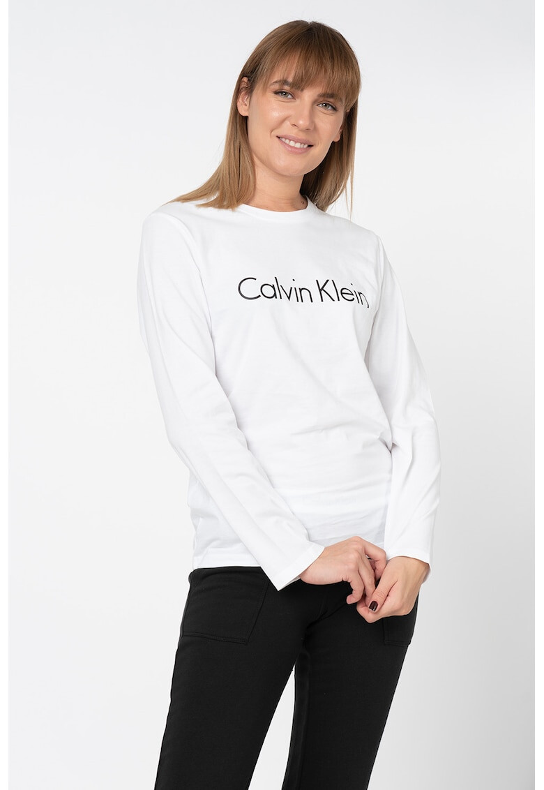 CALVIN KLEIN Bluza de casa cu imprimeu logo - Pled.ro