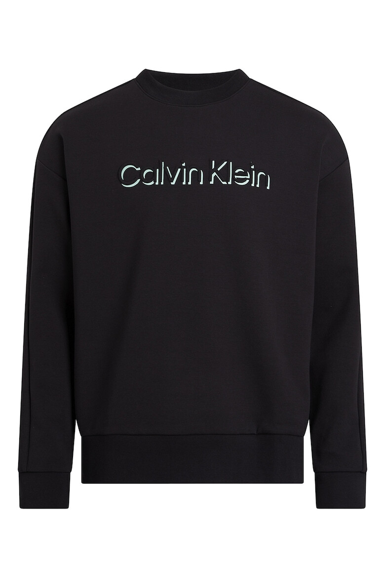 CALVIN KLEIN Bluza de trening din amestec de bumbac cu imprimeu logo - Pled.ro