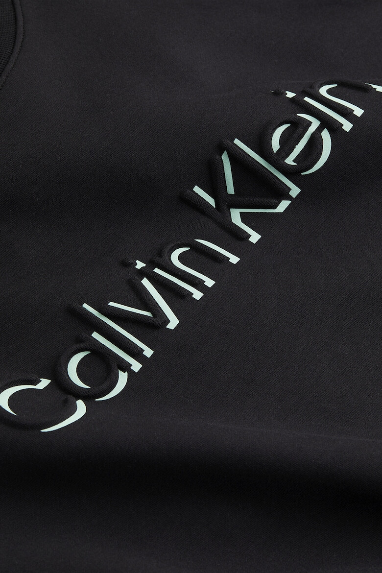 CALVIN KLEIN Bluza de trening din amestec de bumbac cu imprimeu logo - Pled.ro