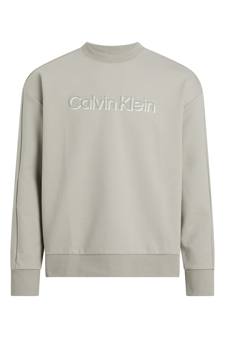 CALVIN KLEIN Bluza de trening din amestec de bumbac cu imprimeu logo - Pled.ro