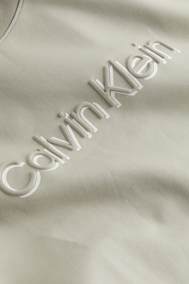 CALVIN KLEIN Bluza de trening din amestec de bumbac cu imprimeu logo - Pled.ro