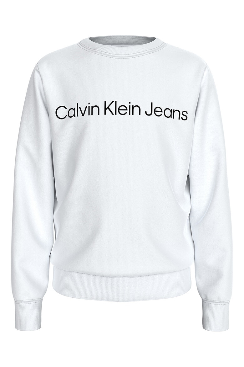 CALVIN KLEIN Bluza de trening din bumbac cu imprimeu logo - Pled.ro