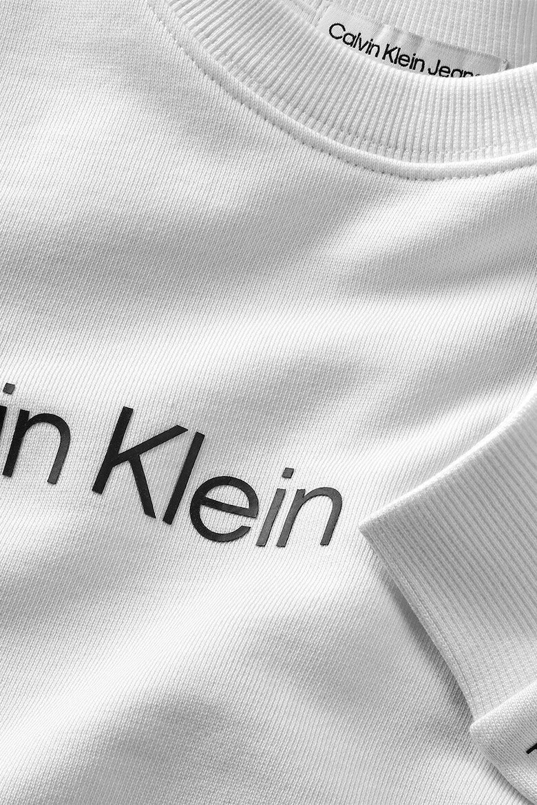 CALVIN KLEIN Bluza de trening din bumbac cu imprimeu logo - Pled.ro