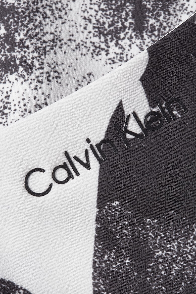 CALVIN KLEIN Bluza fara maneci cu model si decolteu in V - Pled.ro