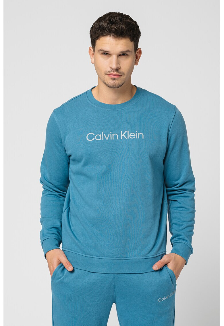 CALVIN KLEIN Bluza sport cu decolteu la baza gatului pentru fitness - Pled.ro