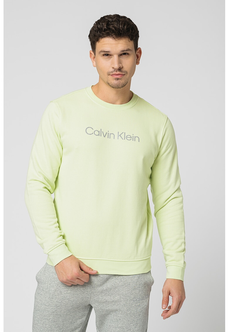 CALVIN KLEIN Bluza sport cu decolteu la baza gatului pentru fitness - Pled.ro