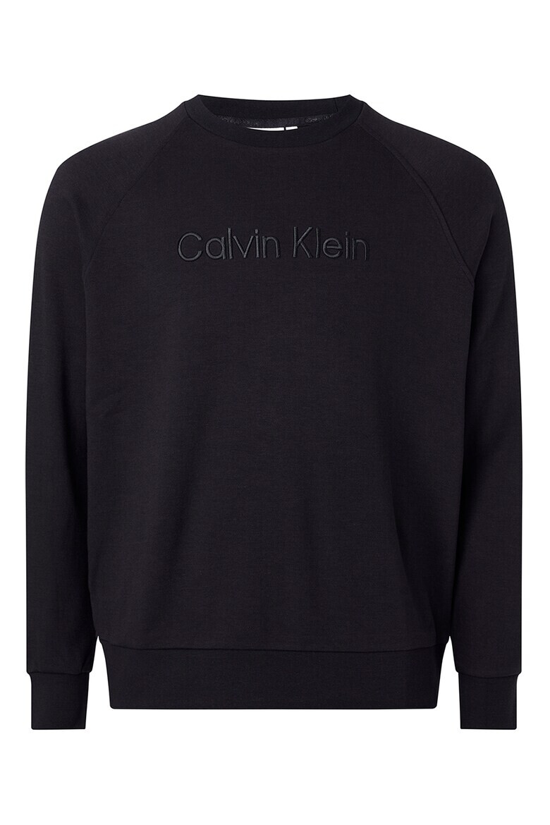 CALVIN KLEIN Bluza sport cu decolteu la baza gatului si logo brodat - Pled.ro