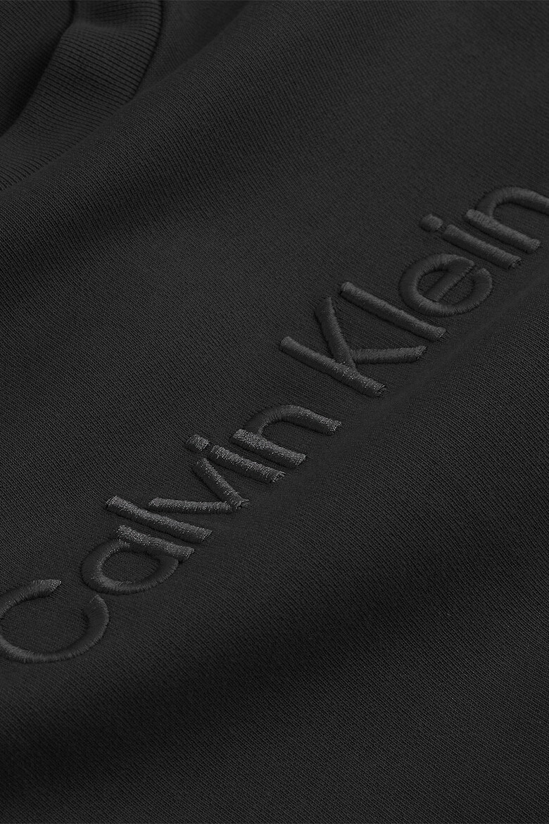 CALVIN KLEIN Bluza sport cu decolteu la baza gatului si logo brodat - Pled.ro