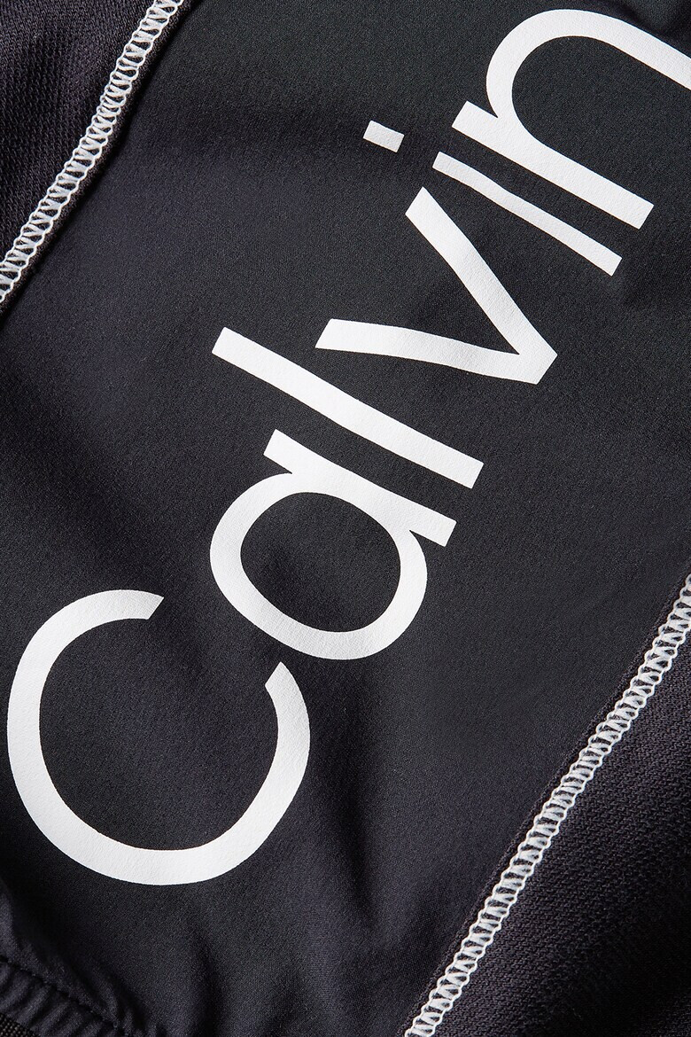 CALVIN KLEIN Bluza sport cu imprimeu logo si fenta cu fermoar pentru fitness - Pled.ro