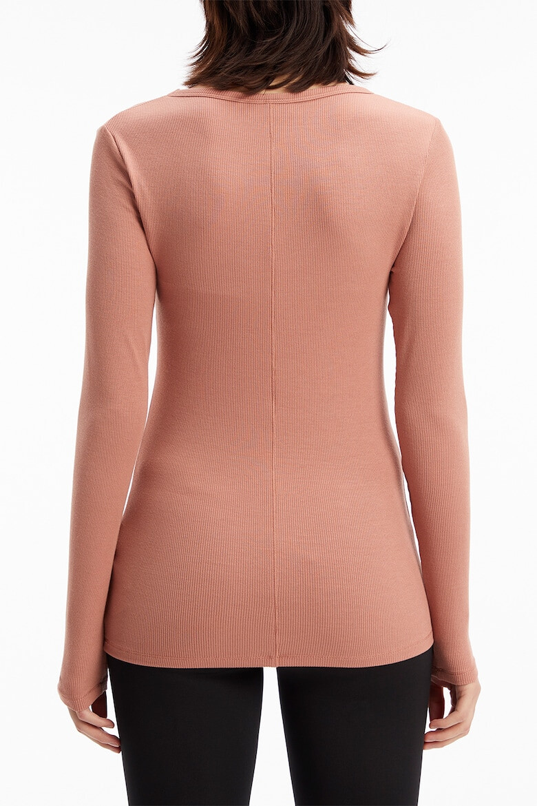 CALVIN KLEIN Bluza striata cu decolteu adanc - Pled.ro