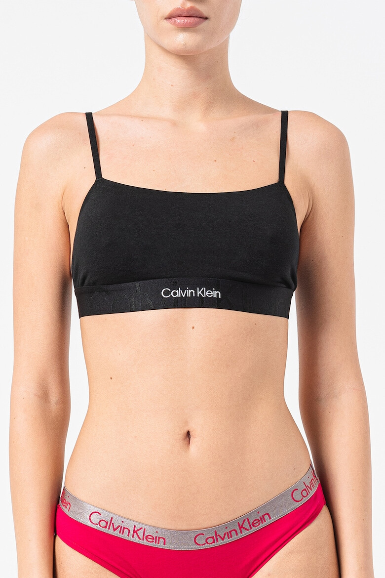 CALVIN KLEIN Bustiera cu banda logo fara burete - Pled.ro