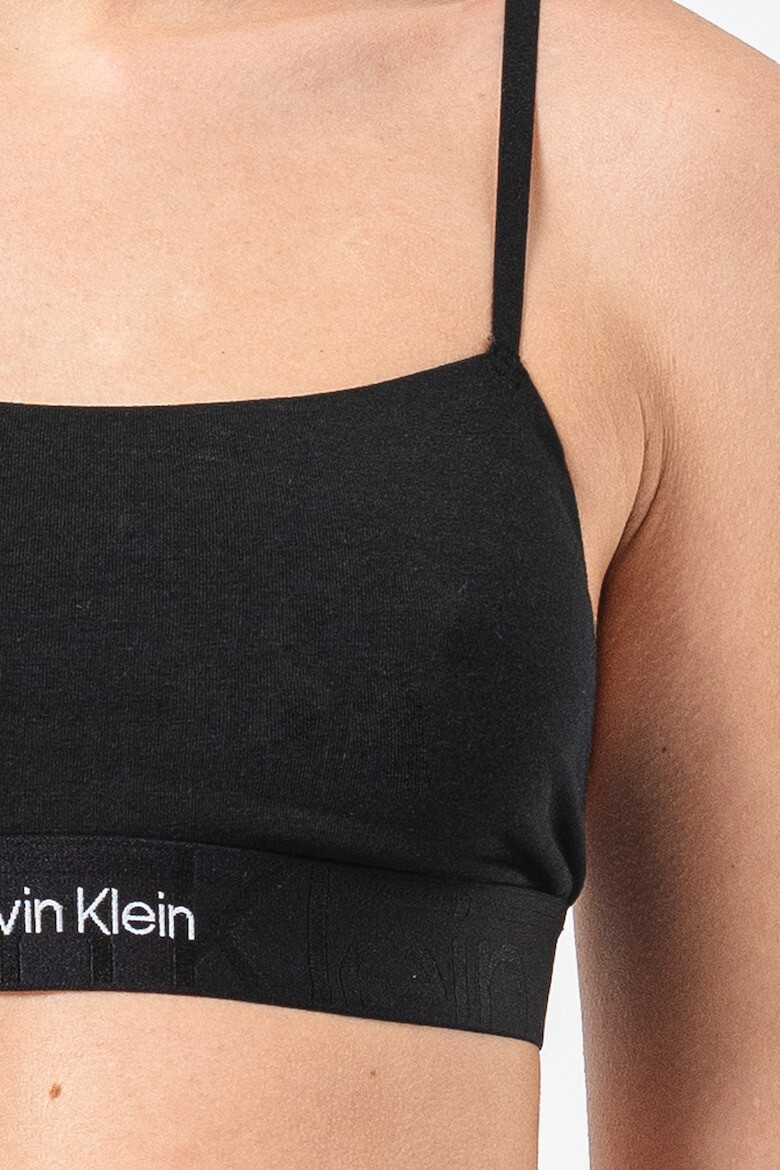 CALVIN KLEIN Bustiera cu banda logo fara burete - Pled.ro