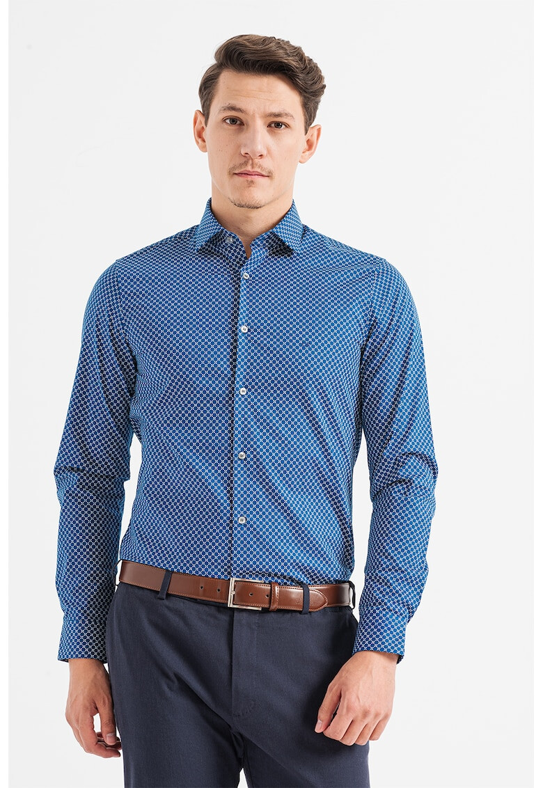 CALVIN KLEIN Camasa slim fit cu model geometric - Pled.ro