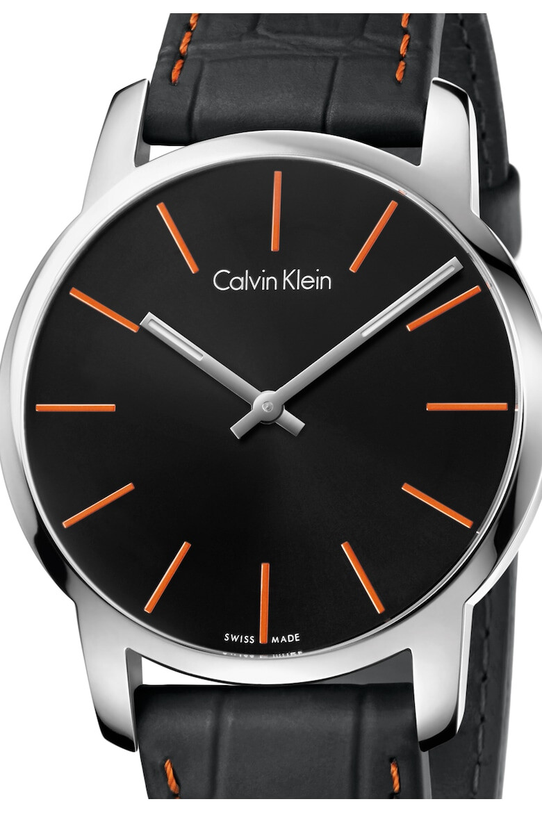 CALVIN KLEIN – Ceas cu o curea de piele City - Pled.ro