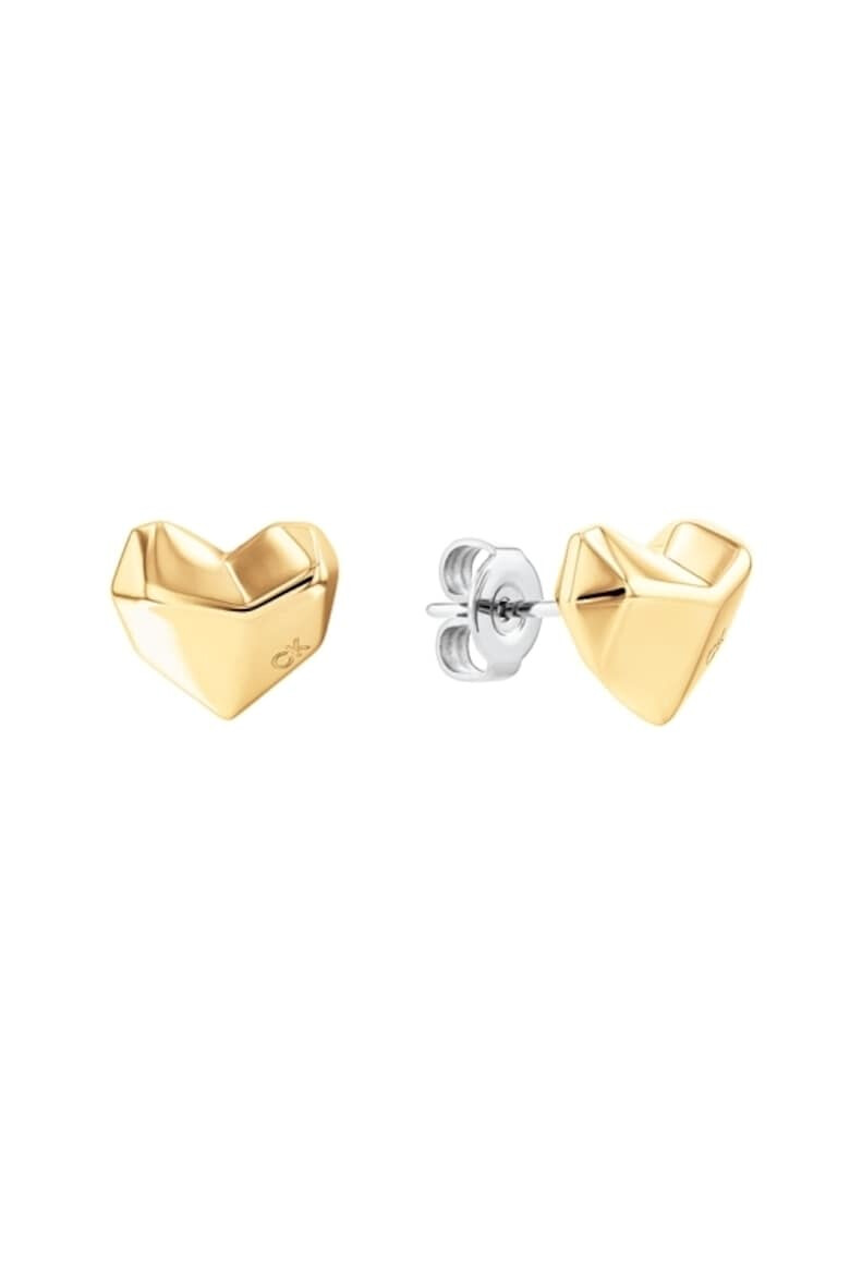 CALVIN KLEIN Cercei Woman’s Collection stud heart 35000042 Auriu - Pled.ro