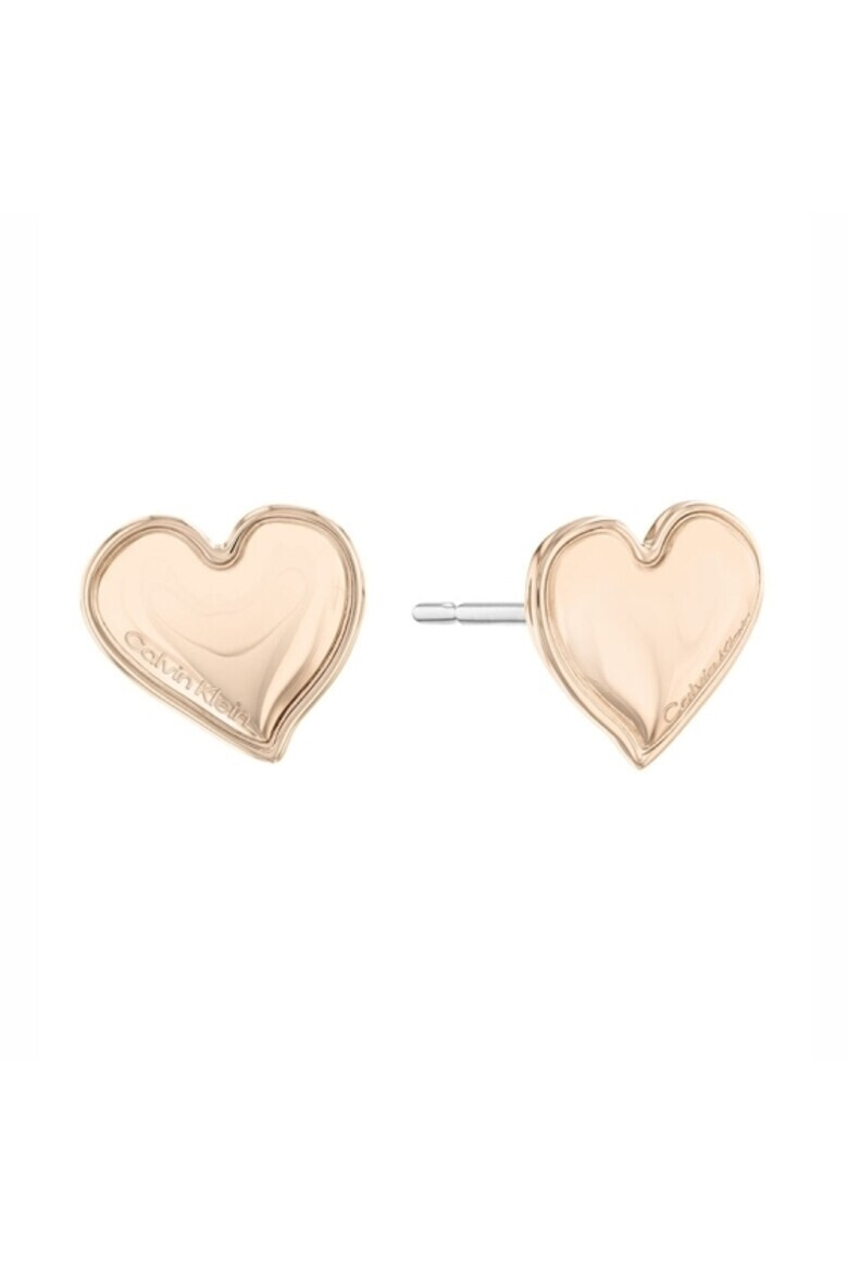 CALVIN KLEIN Cercei Woman’s Collection stud heart 35000303 Rose gold - Pled.ro