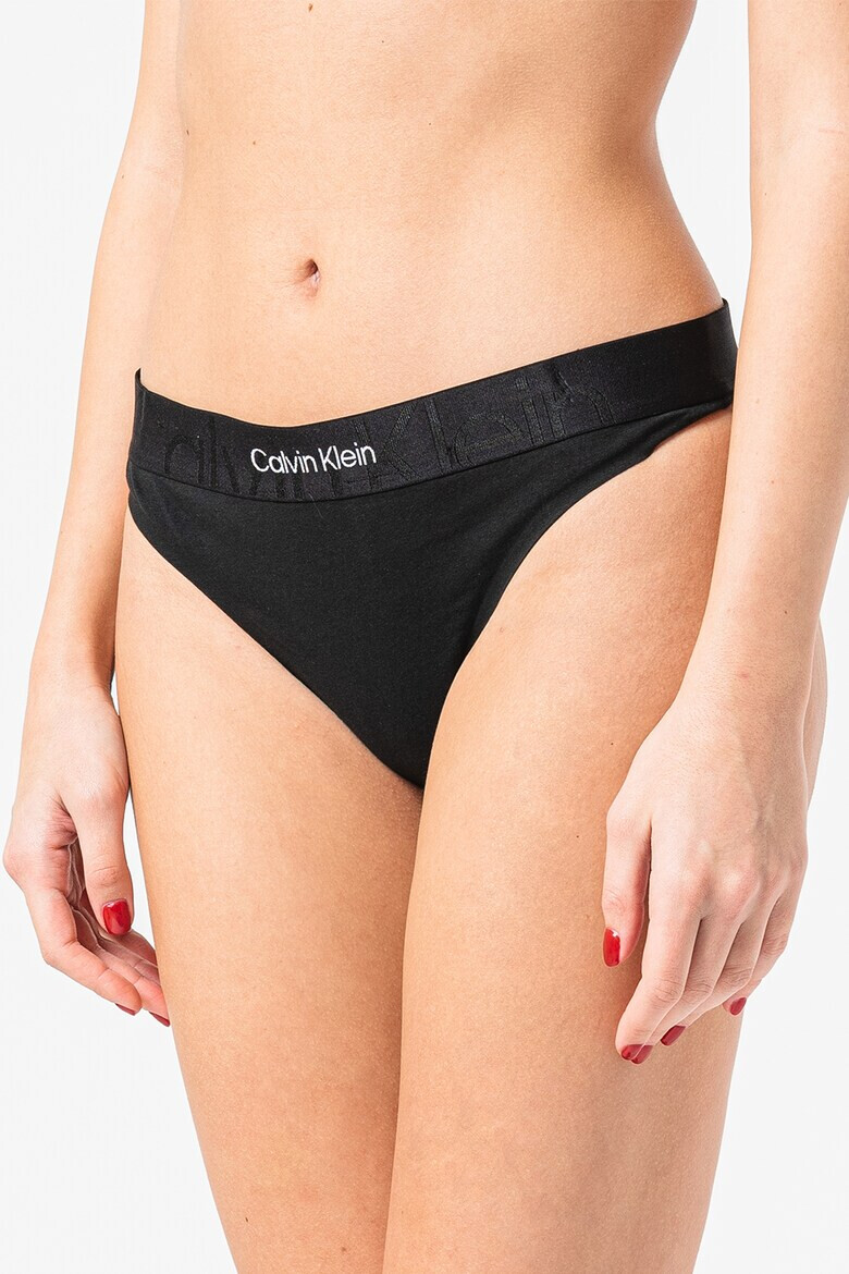 CALVIN KLEIN Chiloti tanga cu banda logo in talie - Pled.ro