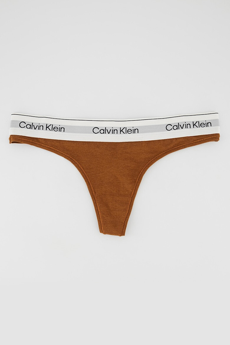 CALVIN KLEIN Chiloti tanga cu talie joasa si logo - Pled.ro