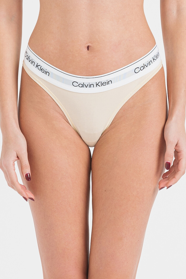 CALVIN KLEIN Chiloti tanga cu talie joasa si logo - Pled.ro