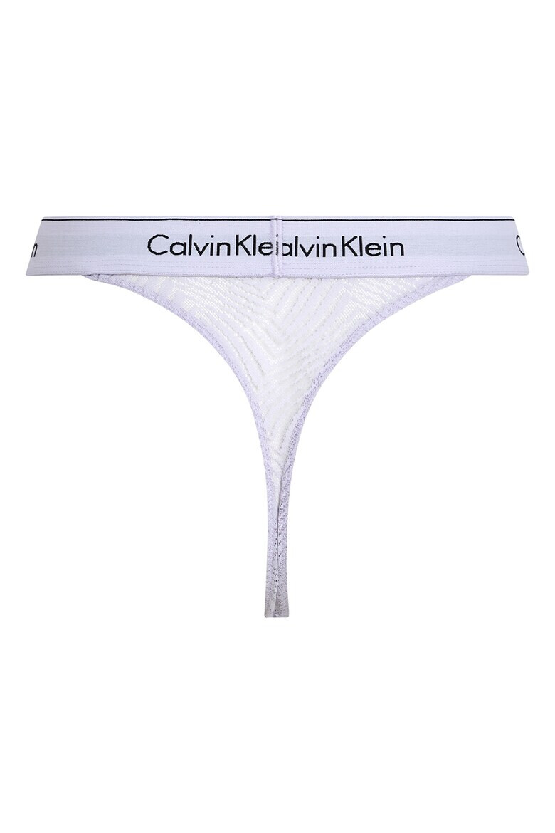 CALVIN KLEIN Chiloti tanga de dantela cu talie inalta - Pled.ro