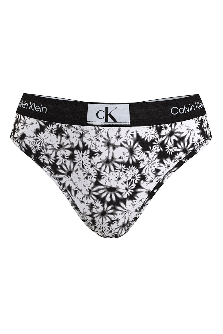 CALVIN KLEIN Chiloti tanga din amestec de bumbac cu imprimeu - Pled.ro