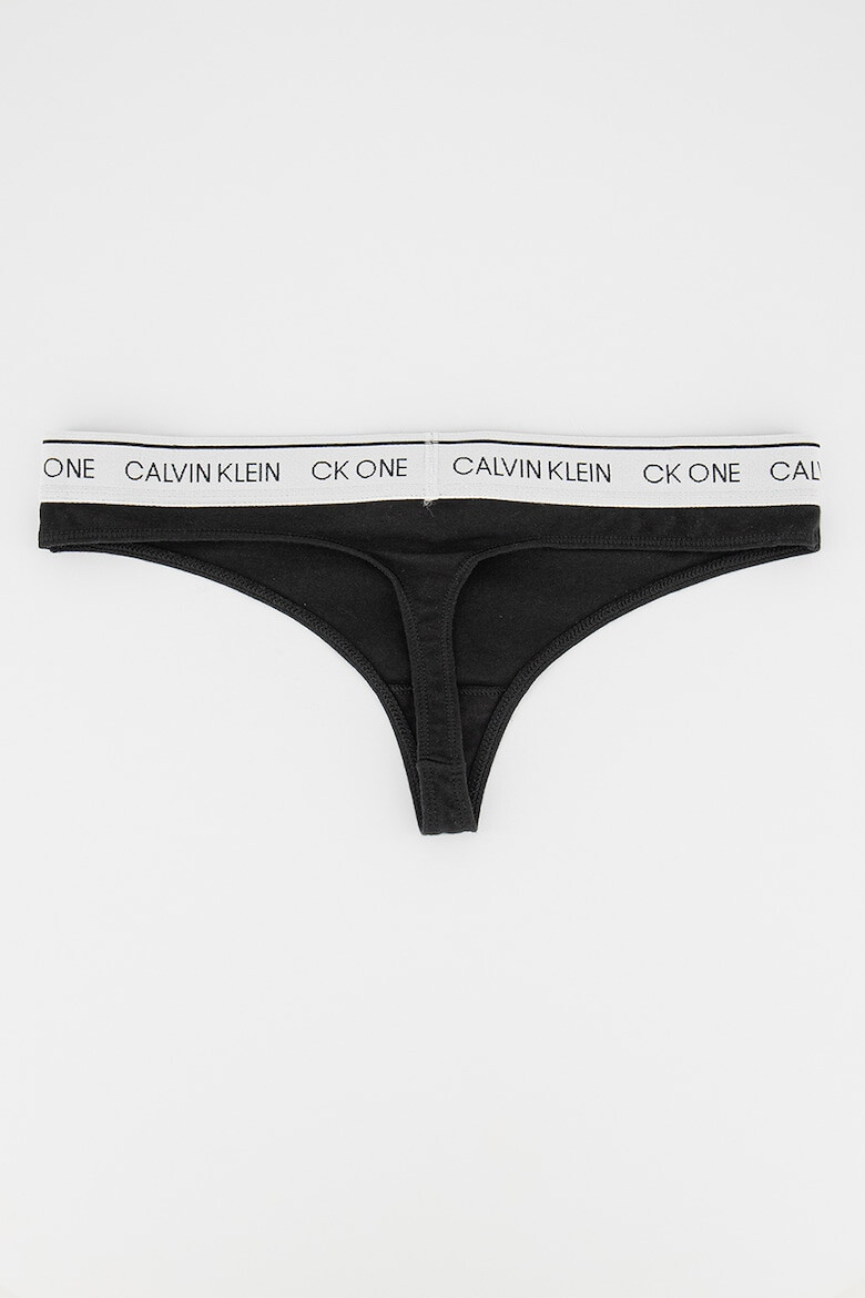 CALVIN KLEIN Chiloti tanga din amestec de bumbac si modal cu talie joasa - Pled.ro