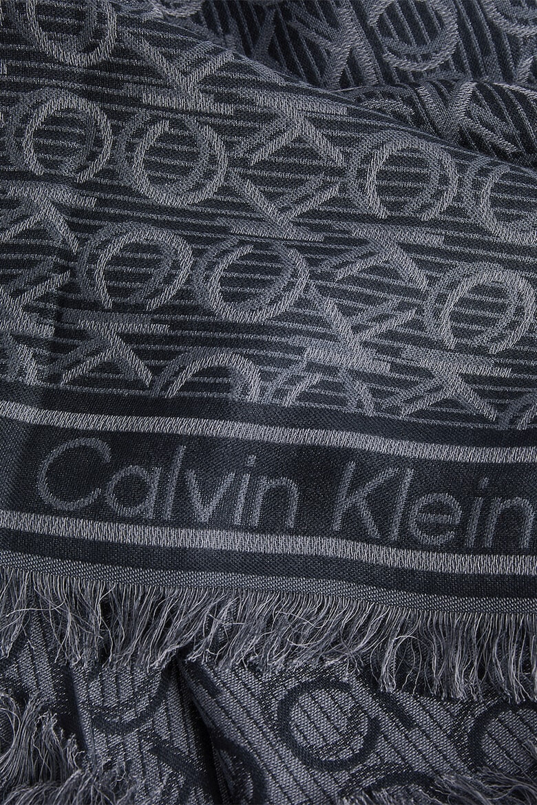 CALVIN KLEIN Esarfa de modal cu franjuri - Pled.ro