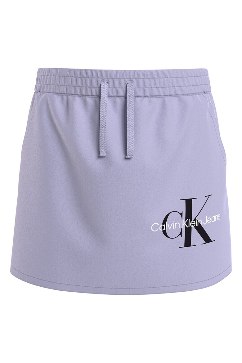 CALVIN KLEIN Fusta de bumbac organic cu logo brodat - Pled.ro