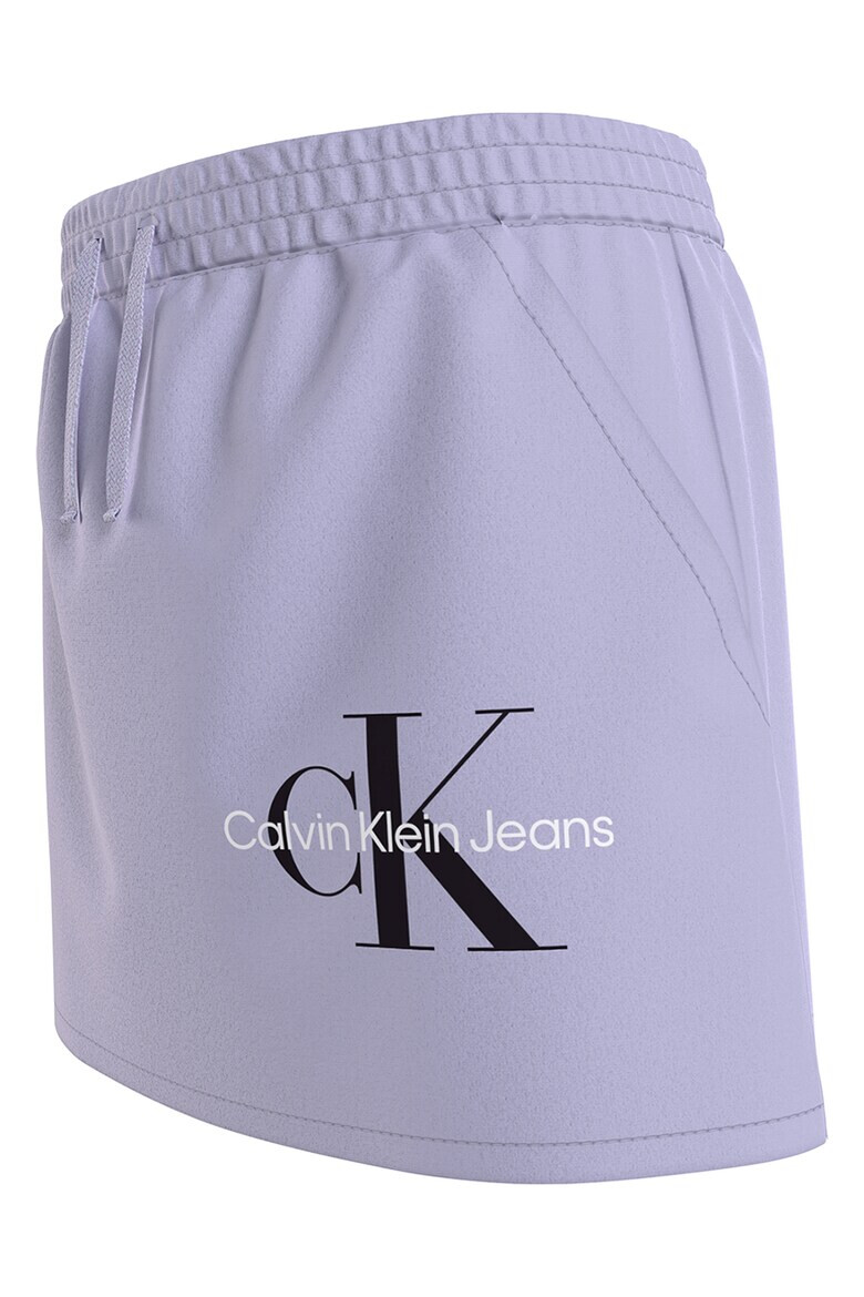 CALVIN KLEIN Fusta de bumbac organic cu logo brodat - Pled.ro