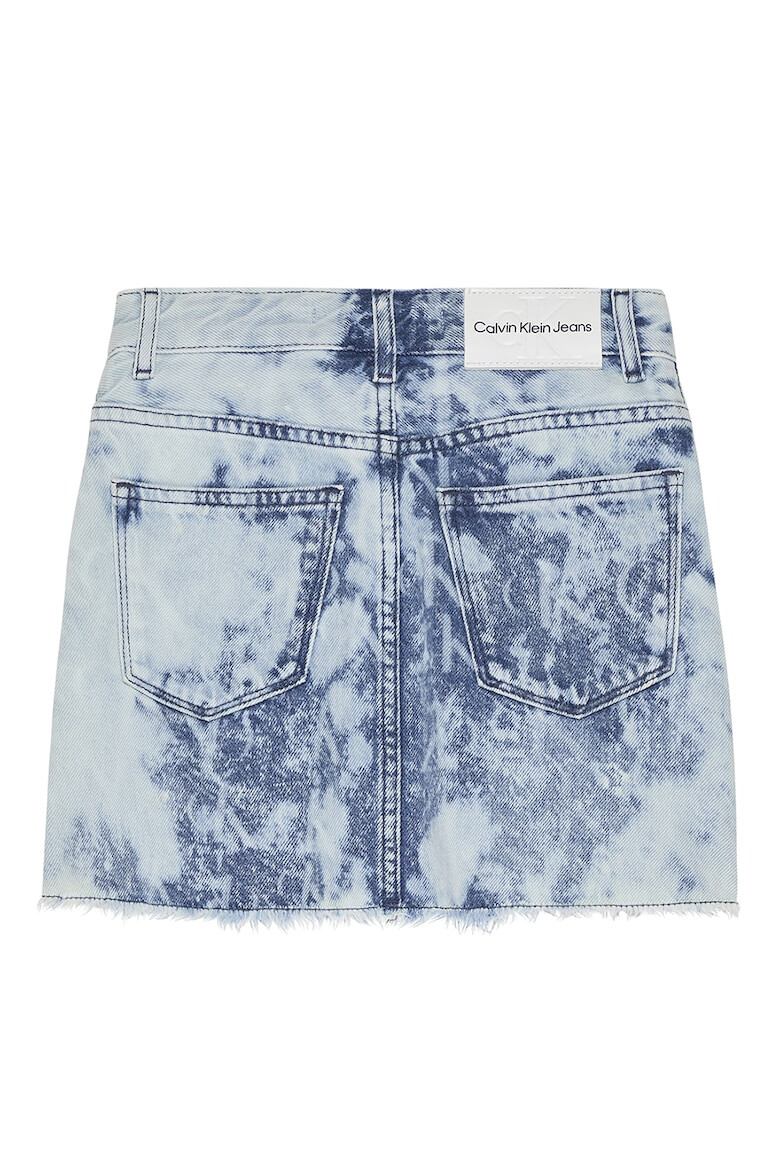 CALVIN KLEIN Fusta de denim cu imprimeu tie-dye - Pled.ro