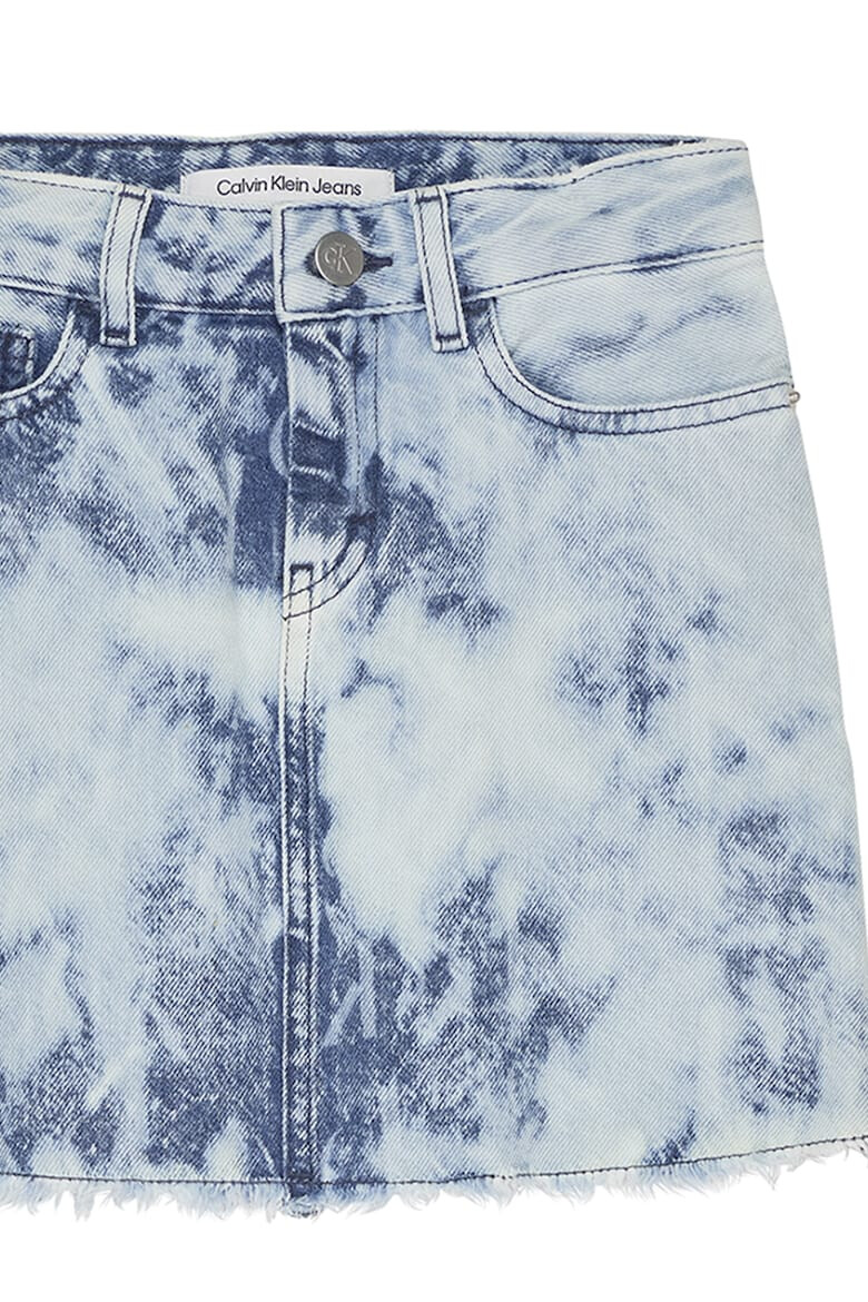 CALVIN KLEIN Fusta de denim cu imprimeu tie-dye - Pled.ro