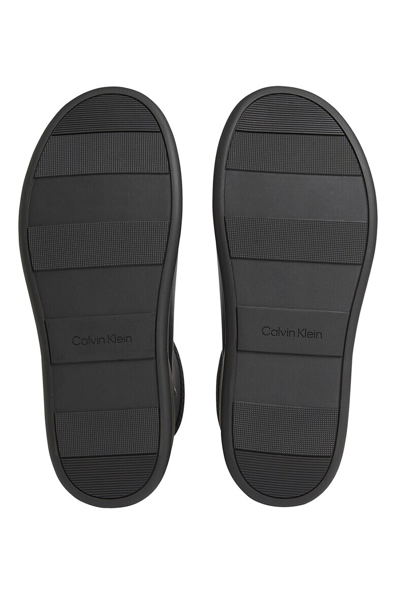 CALVIN KLEIN Ghete Chelsea cu talpa wedge si detaliu logo - Pled.ro