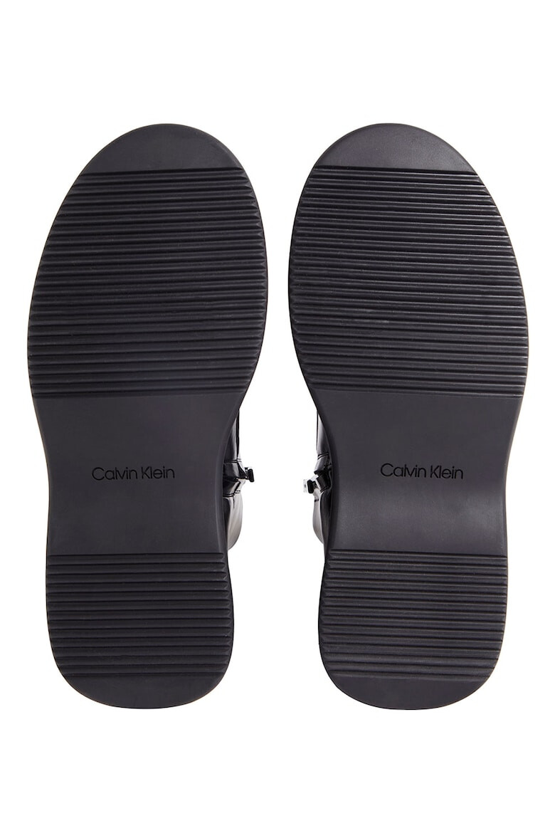 CALVIN KLEIN Ghete flatform de piele - Pled.ro