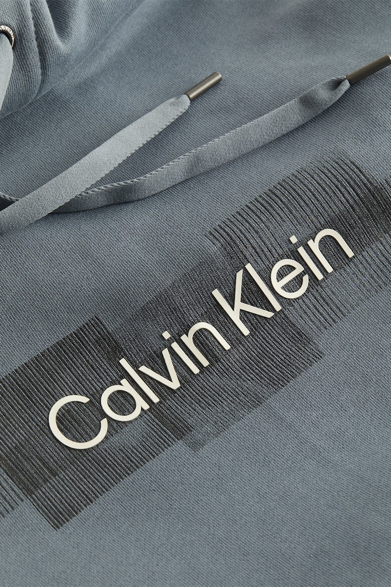 CALVIN KLEIN Hanorac cu aplicatie logo si buzunar kangaroo - Pled.ro