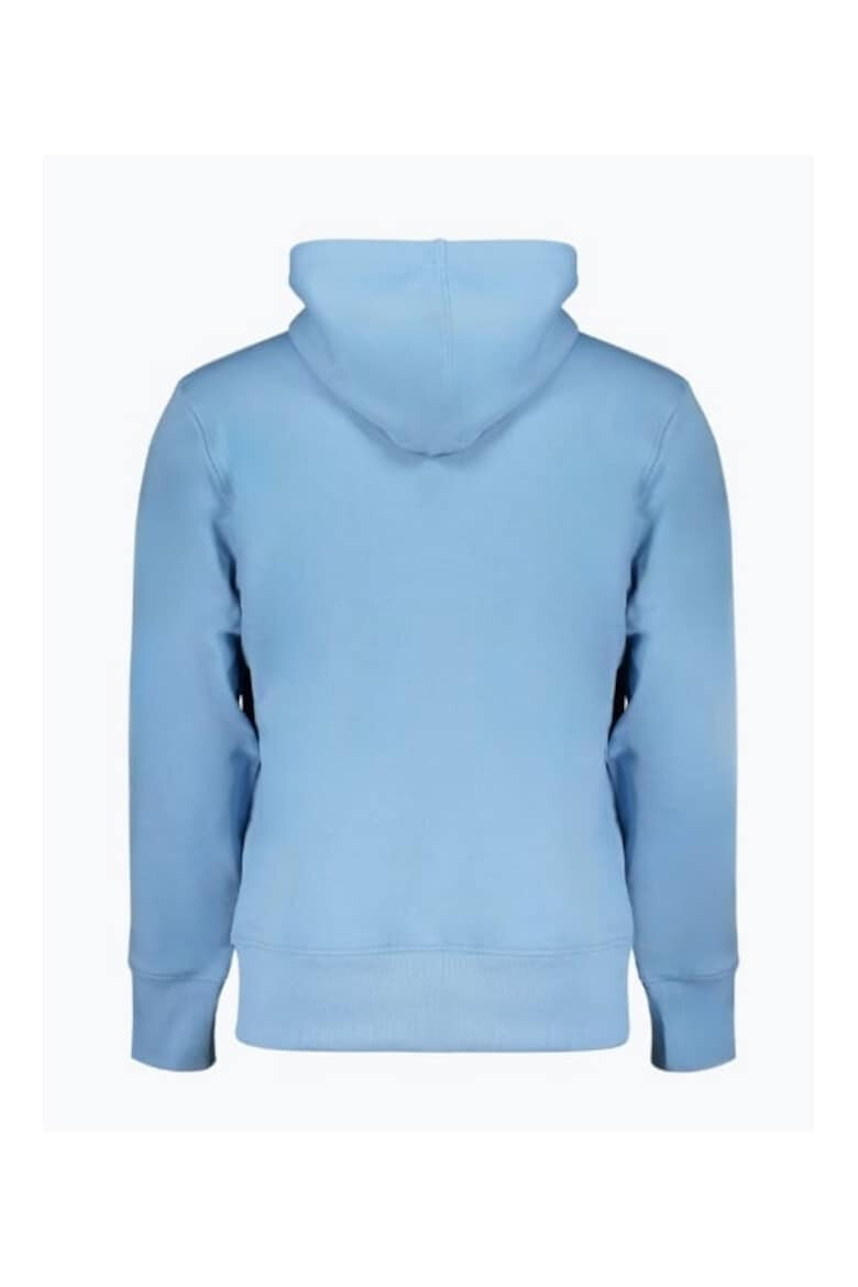 CALVIN KLEIN JEANS Barbati hoodie J30J325429 din bumbac cu imprimeu cu logo si croiala Regular fit Albastru ocetr - Pled.ro