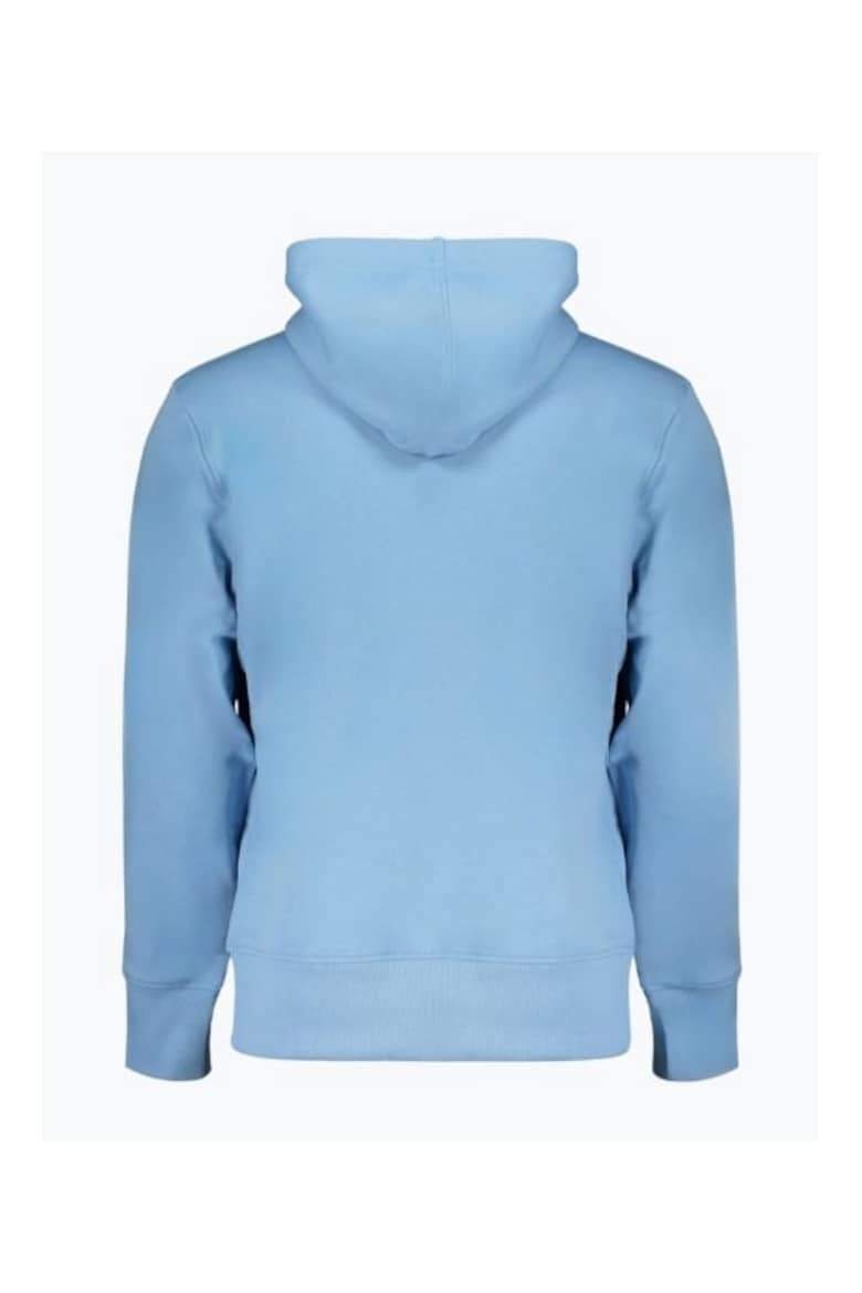 CALVIN KLEIN JEANS Barbati hoodie J30J325429 din bumbac cu imprimeu cu logo si croiala Regular fit Albastru ocetr - Pled.ro