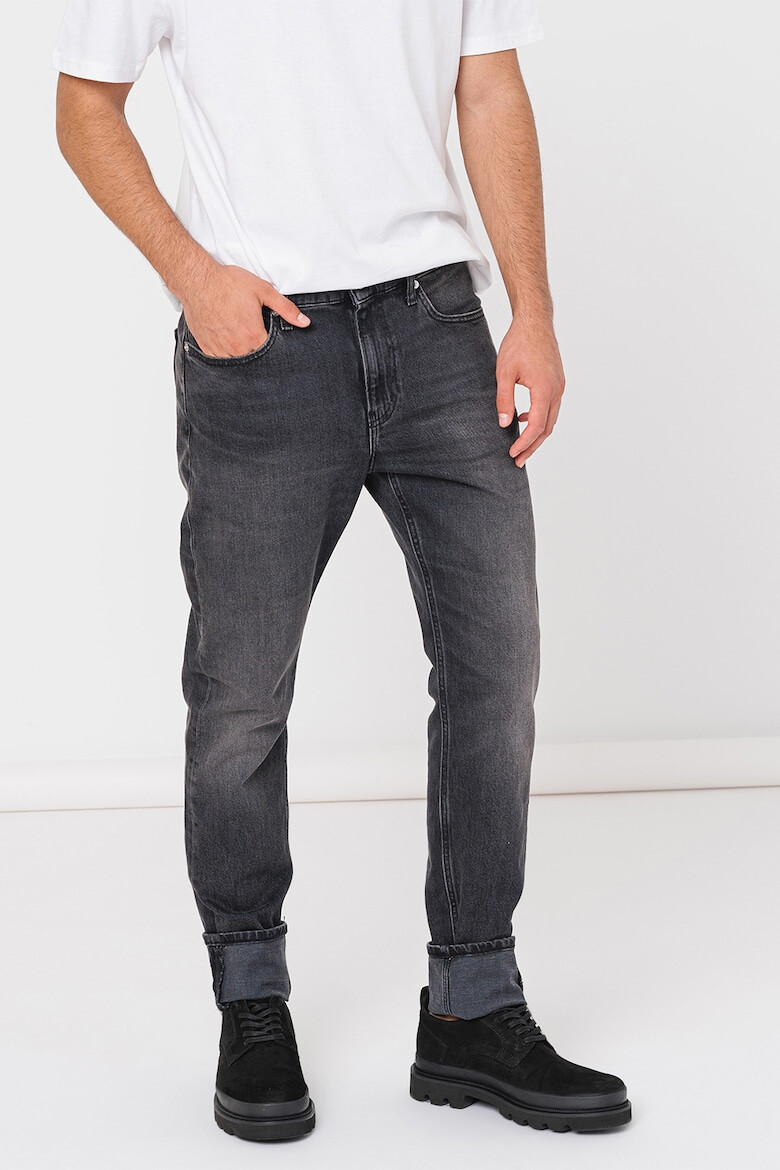 CALVIN KLEIN JEANS Blugi slim fit cu aspect decolorat - Pled.ro