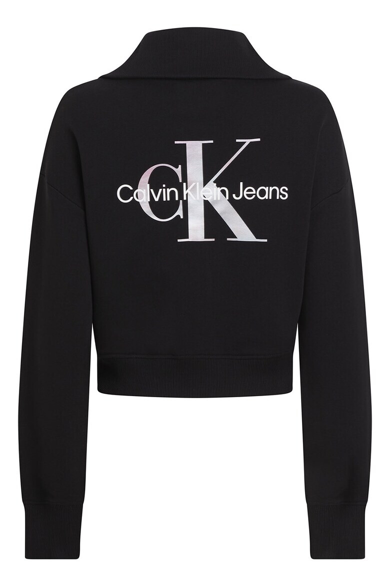 CALVIN KLEIN JEANS Bluza de trening din bumbac organic cu fermoar - Pled.ro