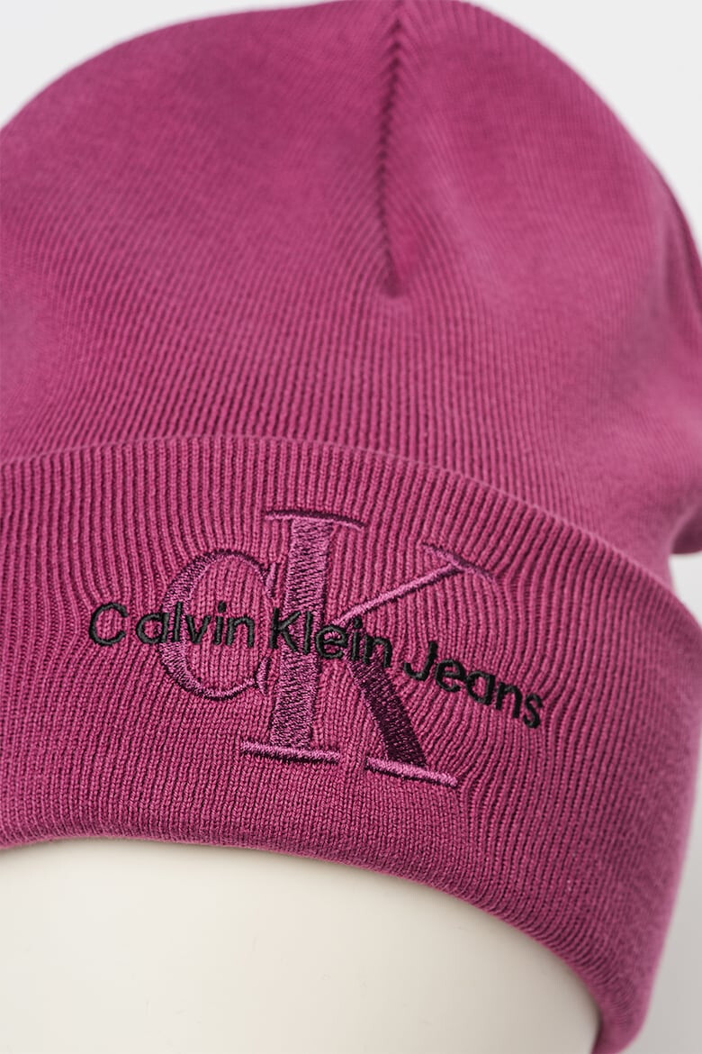 CALVIN KLEIN JEANS Caciula din bumbac organic cu broderie logo - Pled.ro